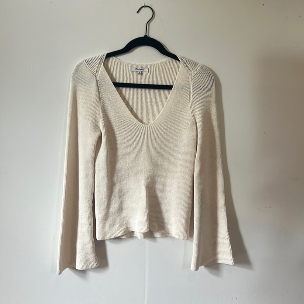 Madewell white sweater